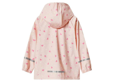 Hearts in Pink All-Season Windproof & Waterproof Kids Rain Jacket (1-8 years)