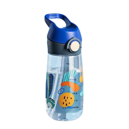 Hello August Kids Water Bottle - Tritan Plastic (500ml) *Free straw cleaning brush