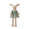 Green Floral Dress Pink Bunny Plush Doll - Gemma (45cm)