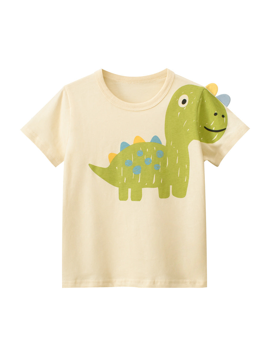 Curious Dino 100% Cotton Dinosaur Kids T-Shirt (1-6 years)