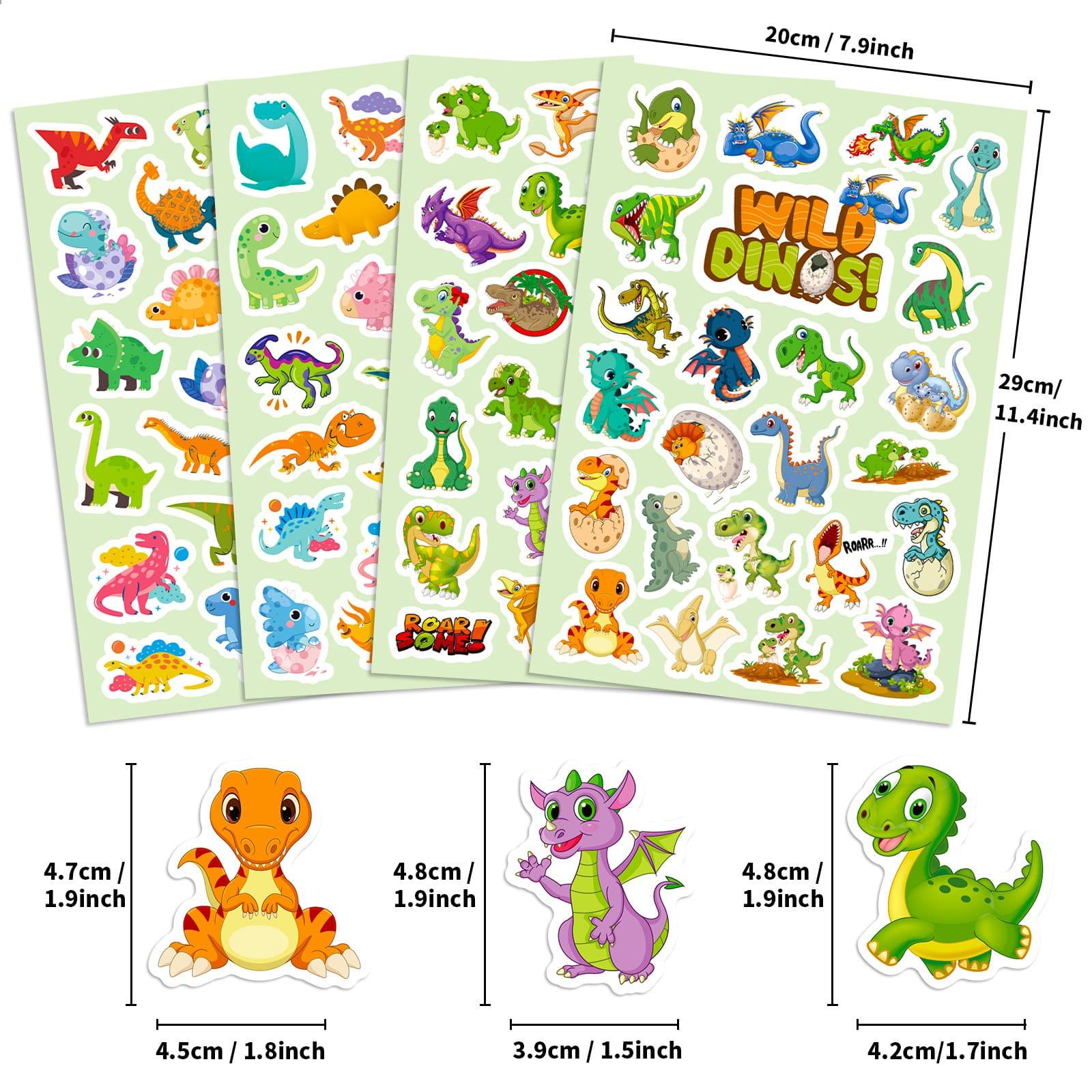 100pcs Fun Waterproof Dinosaur World Vinyl Stickers - Taylorson