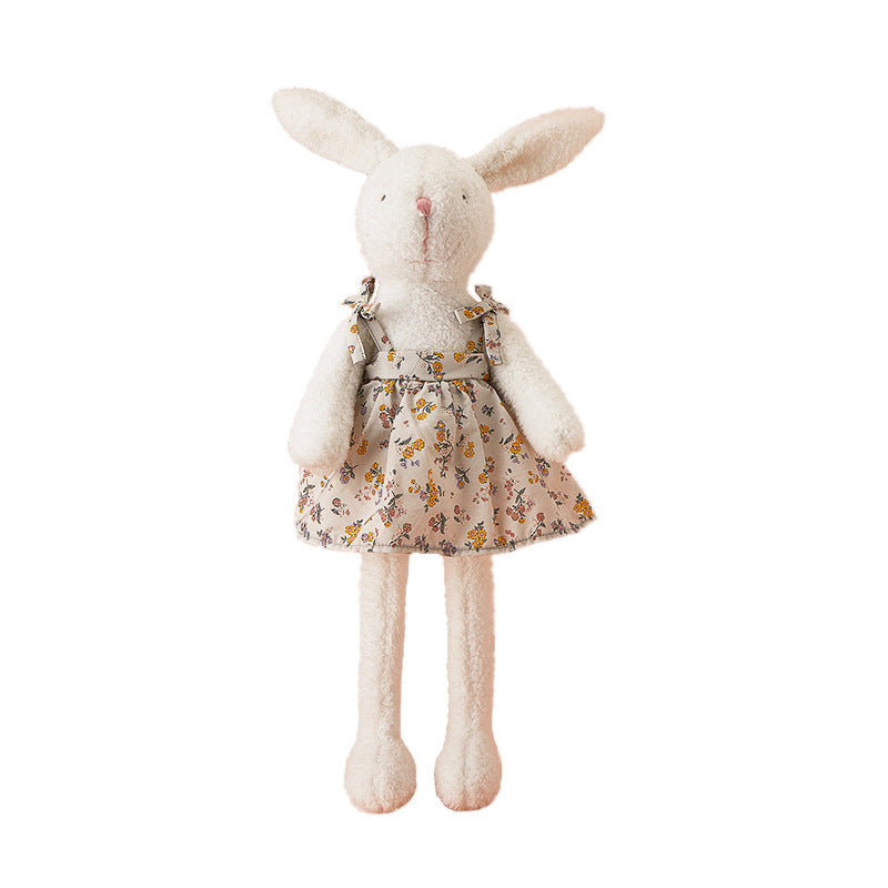 Summer Floral Dress Cream White Bunny Plush Doll - Summer (45cm)