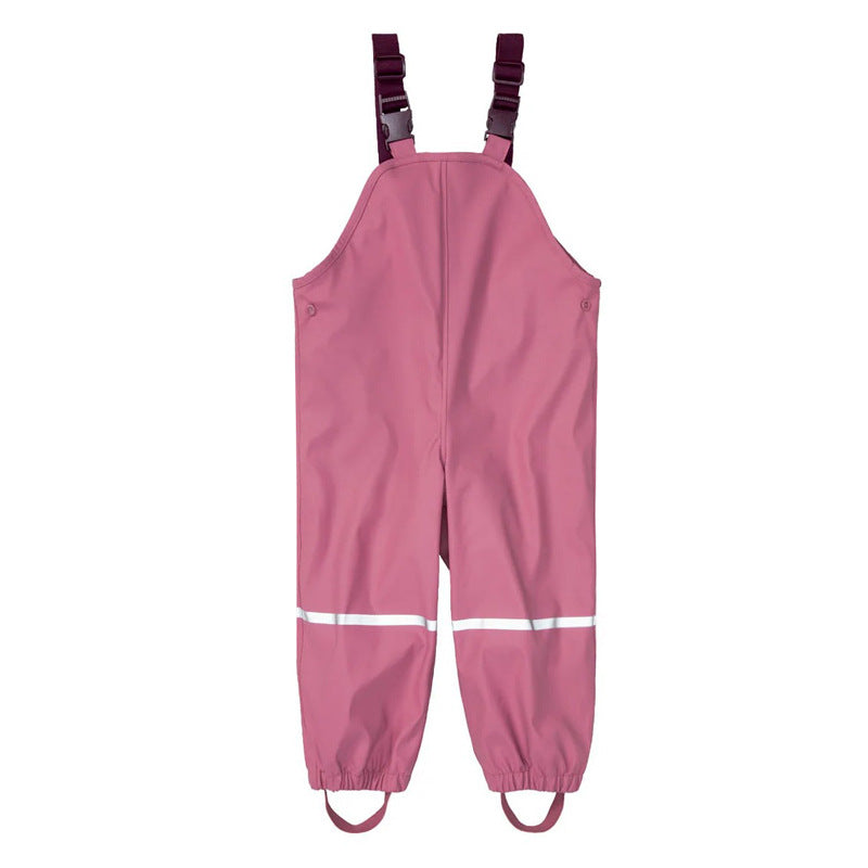 Happy Two-Tone Kids Waterproof Rainwear Overalls (2-8 years)