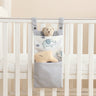 Baby Crib's Nappy Bag & Toys Storage Organizer Pouch - Multifunctional Crib Hanging Storage