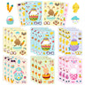 Easter Bunny Puzzle Stickers Set - 6 Sheets of Colorful Bunny Designs for Crafts & Decor