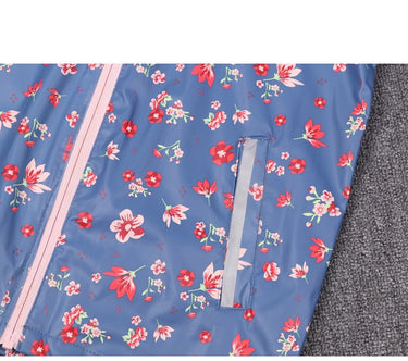 Vintage Floral All-Season Windproof & Waterproof Kids Rain Jacket (1-8 years)