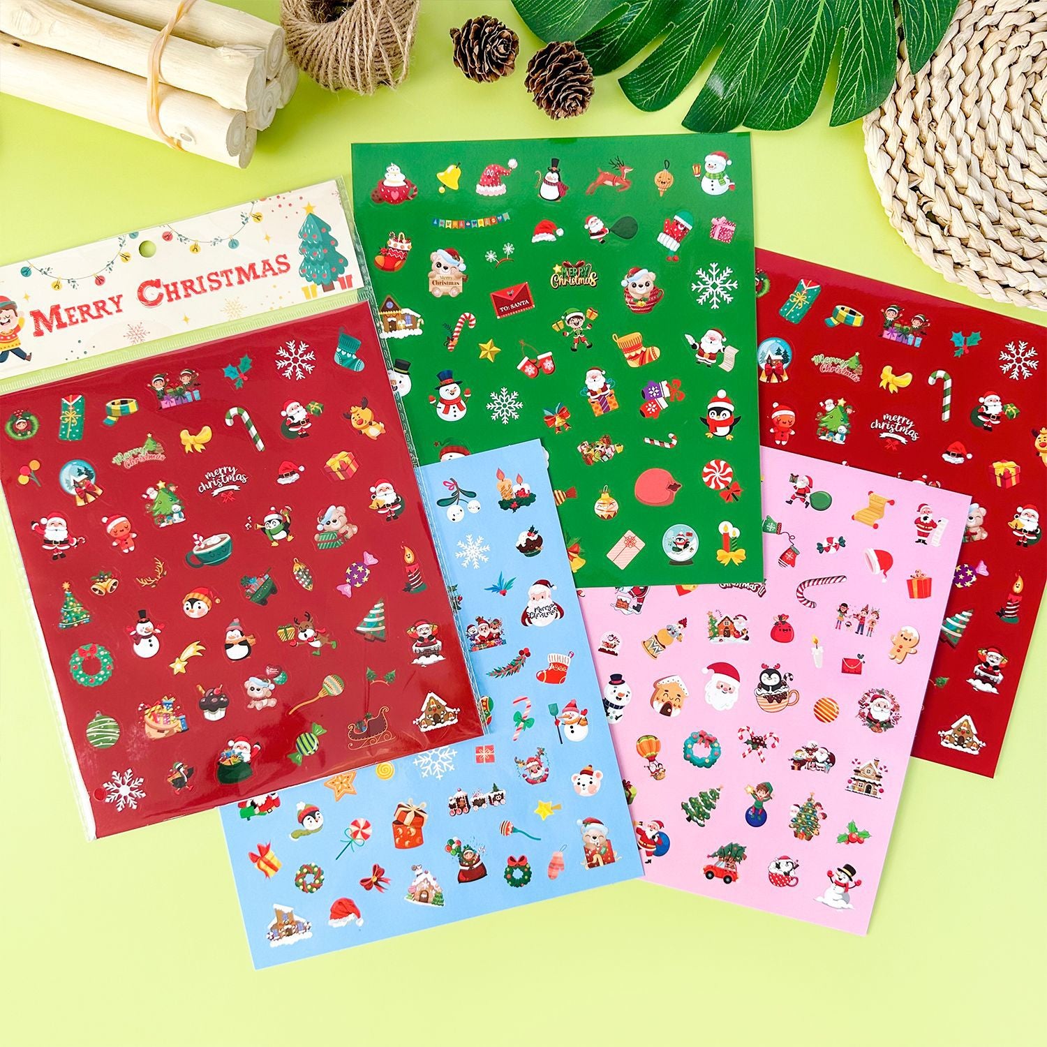 210pcs Decorative Stickers Set - Christmas Theme (Customised your Christmas Gift!)