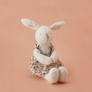 Summer Floral Dress Cream White Bunny Plush Doll - Summer (45cm)