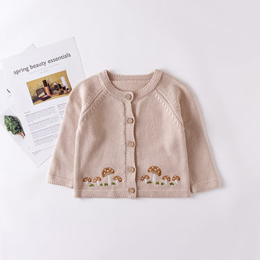 Tayloranne Baby & Toddler Knit Cardigan - Mushroom (3-36m)