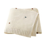 100% Cotton Super Soft Baby Knitted Blanket - Polka (70x90cm)