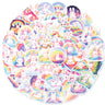 Magical Bunny Easter Decorative Stickers Set - 50pcs