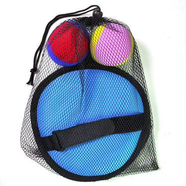 Catch and Toss Family Ball Game - 2 Paddles + 2 Sticky Balls Set (5 years+)