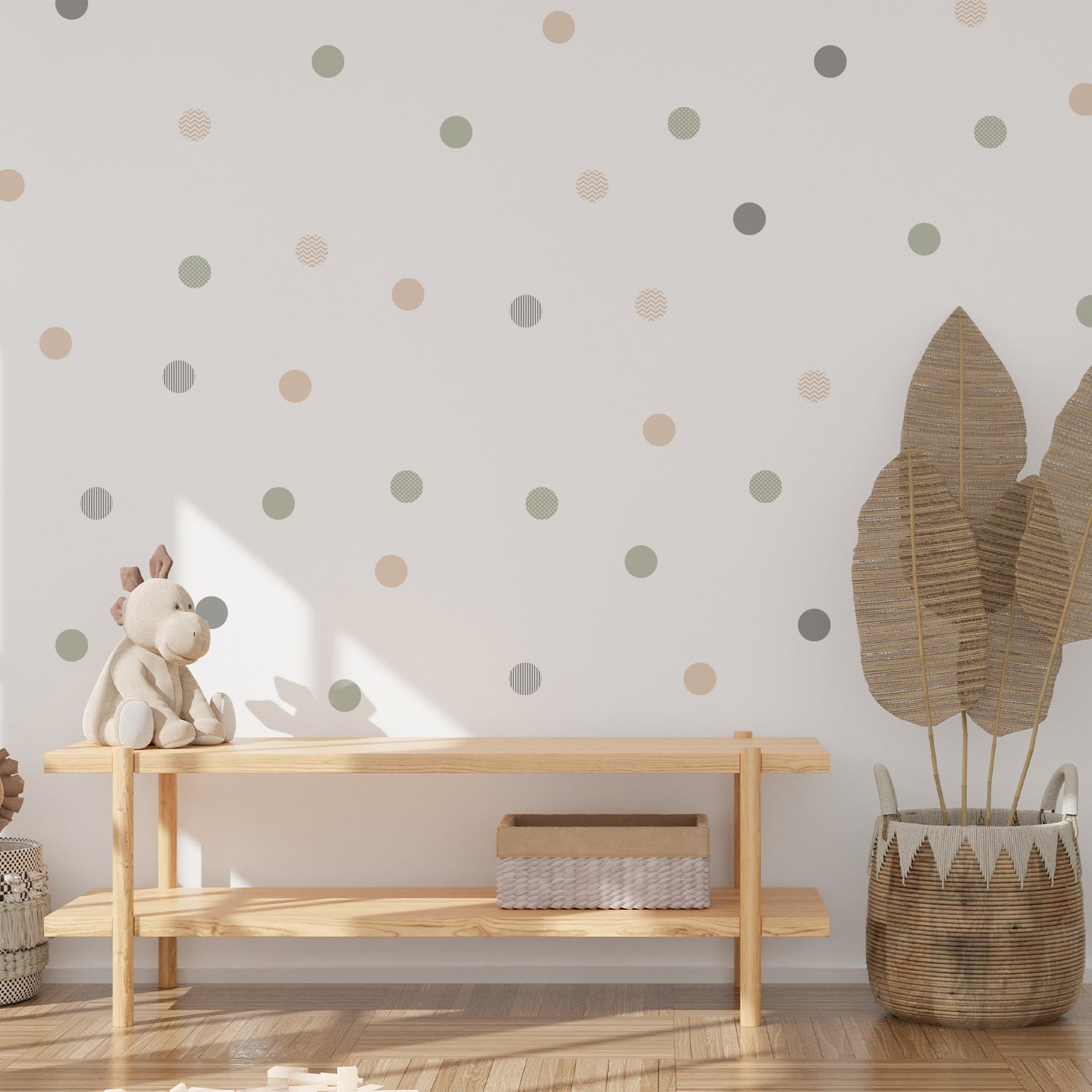 Bohemian Style Polka Dots Wall Decals - 36pcs - Taylorson