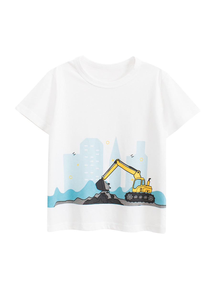 Hard Working Excavator Kids T-Shirt (1 - 6 years)