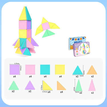 Mini Travel Magnetic Tiles Travel Set 36pcs (3 years+)