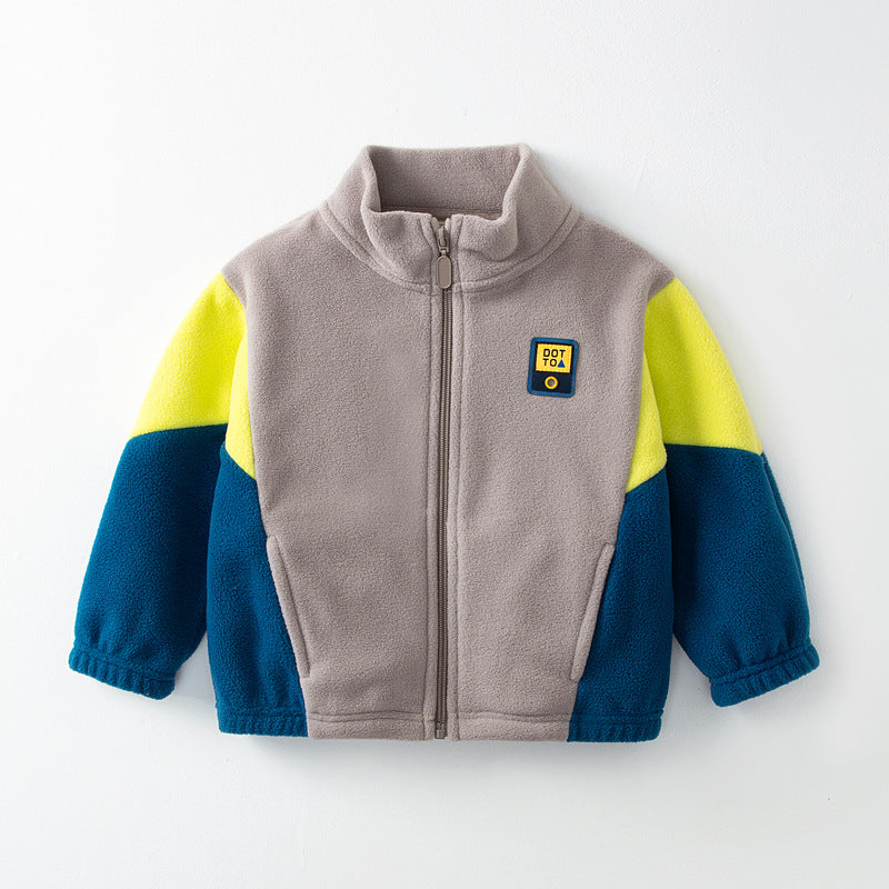 3-Tone High Contrast Kids Winter Fleece Jacket (2-8 years)