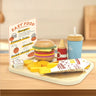 Pretend Play Burger & Fries Fast Food Combo Wooden Toy Set (3+ years)