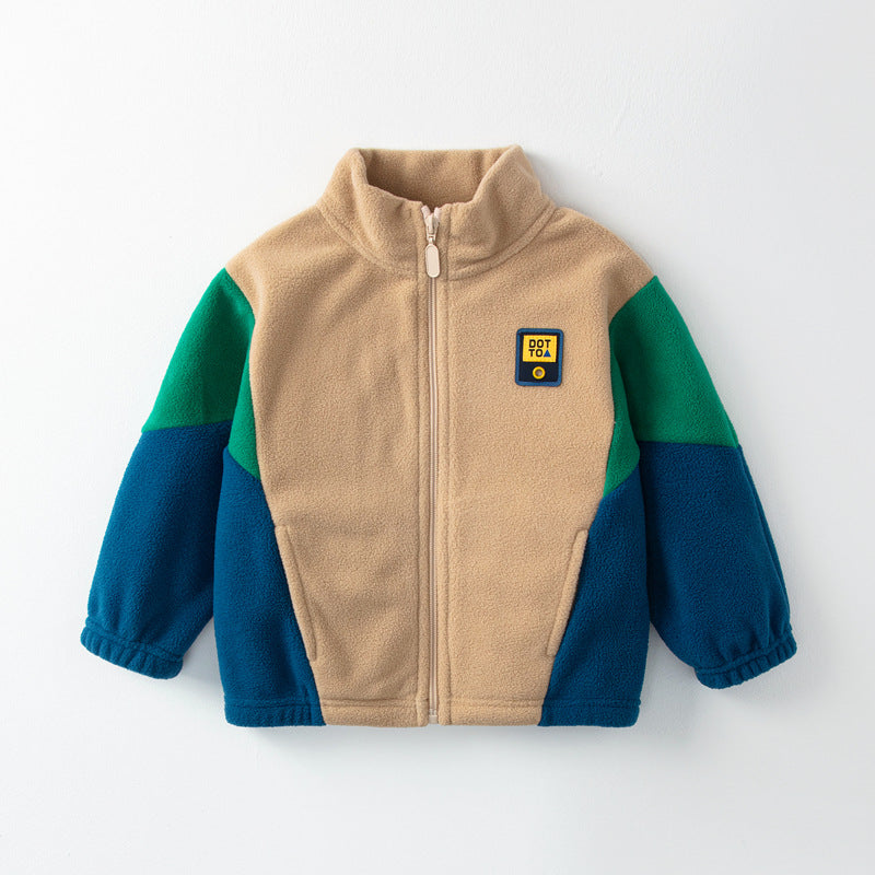3-Tone High Contrast Kids Winter Fleece Jacket (2-8 years)