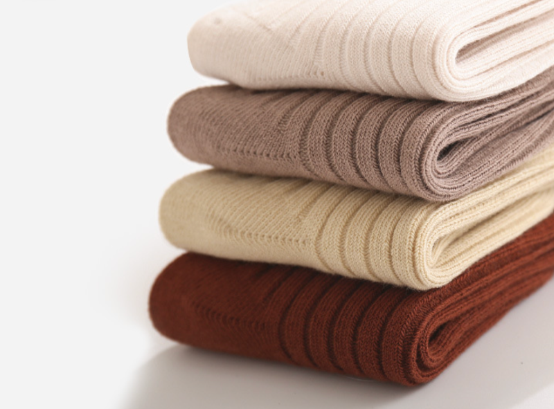 OEKO-TEX certified Earth Tone Baby Socks (Lycra Cotton)  - 5 pairs set _ 3