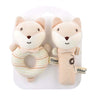 Organic Cotton Baby Rattle Animal Plush Toy - Fox (2 pack)