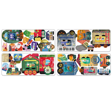 Travel Magnetic Puzzle Box - TRAINS (3 years+)