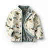 Extra Thick Winter Kids Fleece Jacket - Pastel Dino (2-8 years) - Taylorson