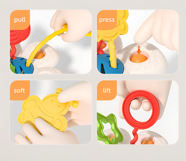 Early Learners Pull String Push Pop Baby Sensory Activity Toy -  Bugs (18m+)