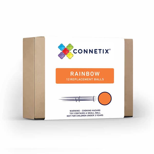 Connetix Tiles - 12pcs Rainbow Replacement Ball Pack
