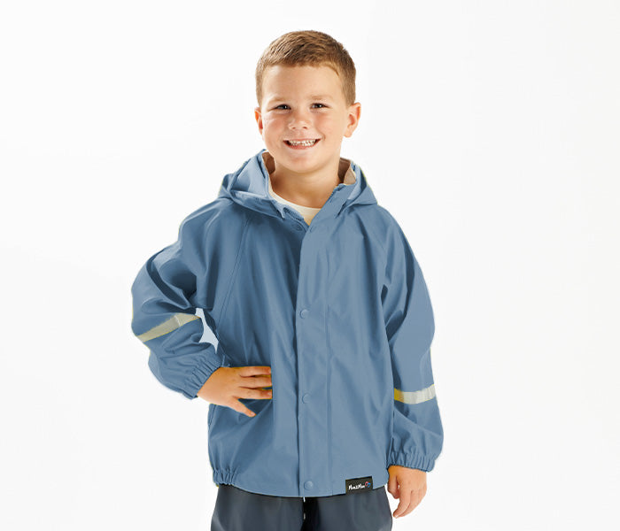 Mum 2 Mum Rainwear Jackets - Steel Blue (12 months - 6 years) - Taylorson
