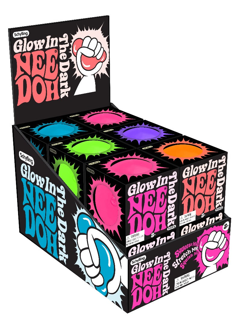 Nee Doh Glow In The Dark (Assorted Styles) - Stress Ball