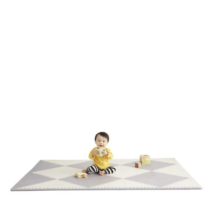 Skip Hop Playspot Geo Foam Floor Tiles - Grey/Gream