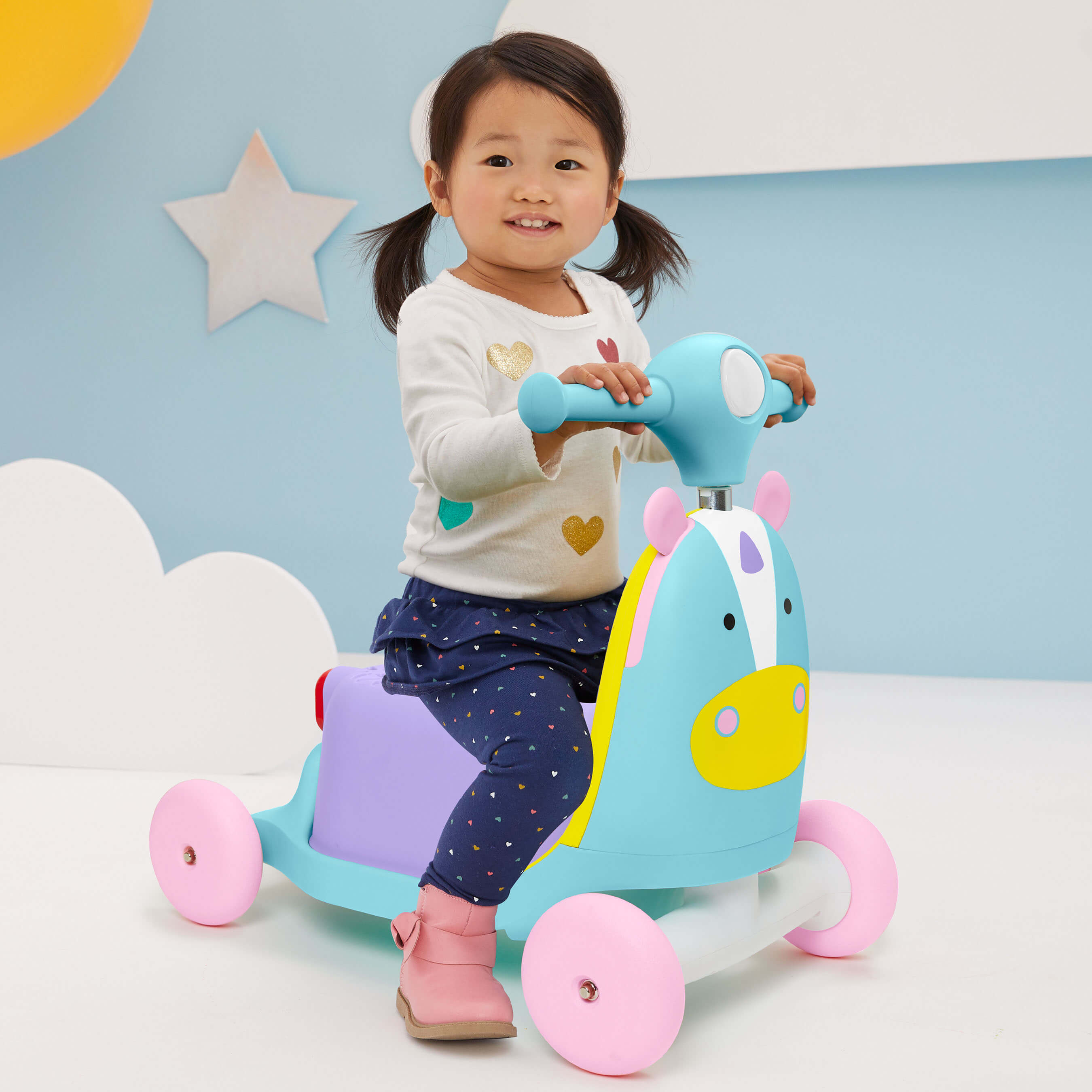 Skip Hop Zoo Ride On 3-in-1 Scooter - Unicorn (12 month+)