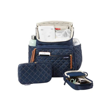 Skip Hop Forma Nappy Backpack - Navy (Quilted, sleek design)