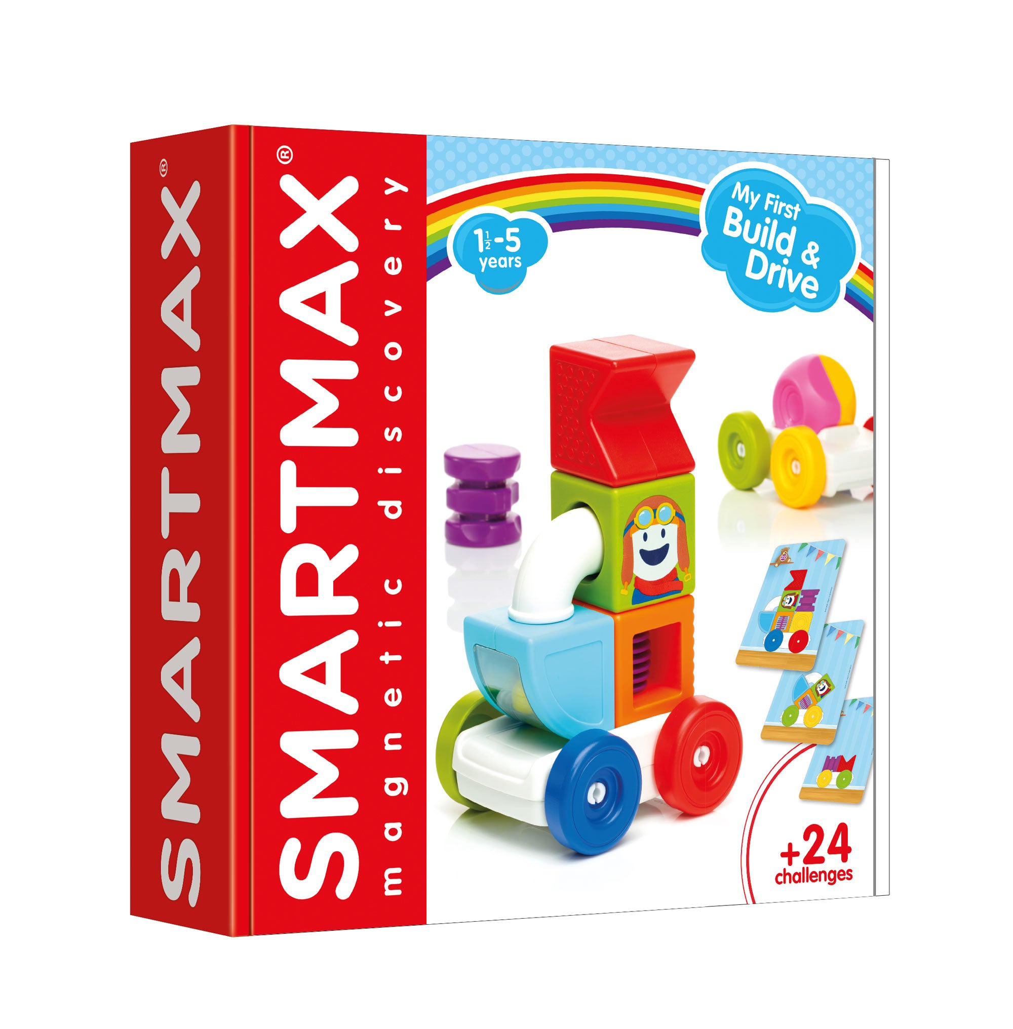 SmartMax My First Build & Drive Magnetic Toy Set - Taylorson