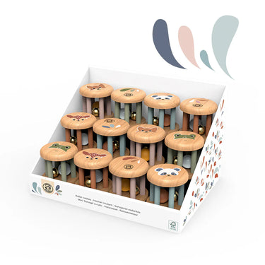 Speedy Monkey Wooden Roller Rattle (0m+)