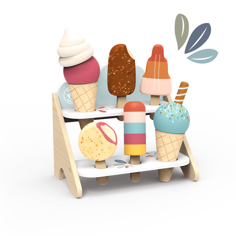 Speedy Monkey Ice Cream Shop Wooden Toy Set (3+ years)