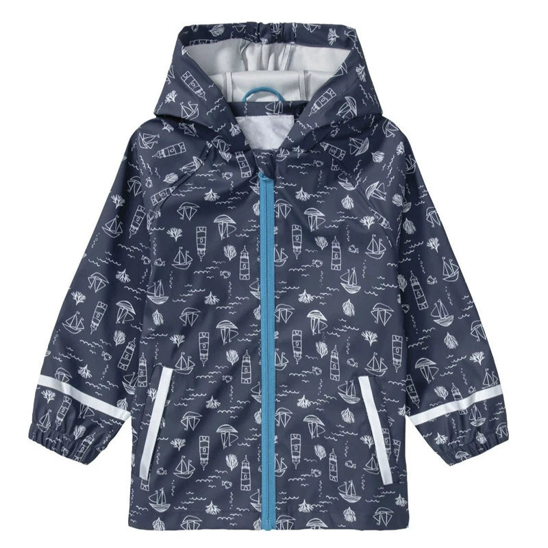 Sailing Boat All-Season Windproof & Waterproof Kids Rain Jacket (1-6 years)