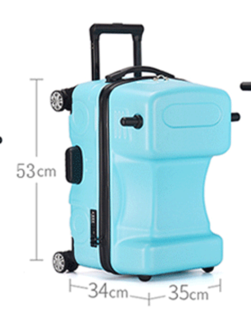 Taylorson Kids Ride On Travel Suitcase with 360° Wheels (20 inches) - Taylorson