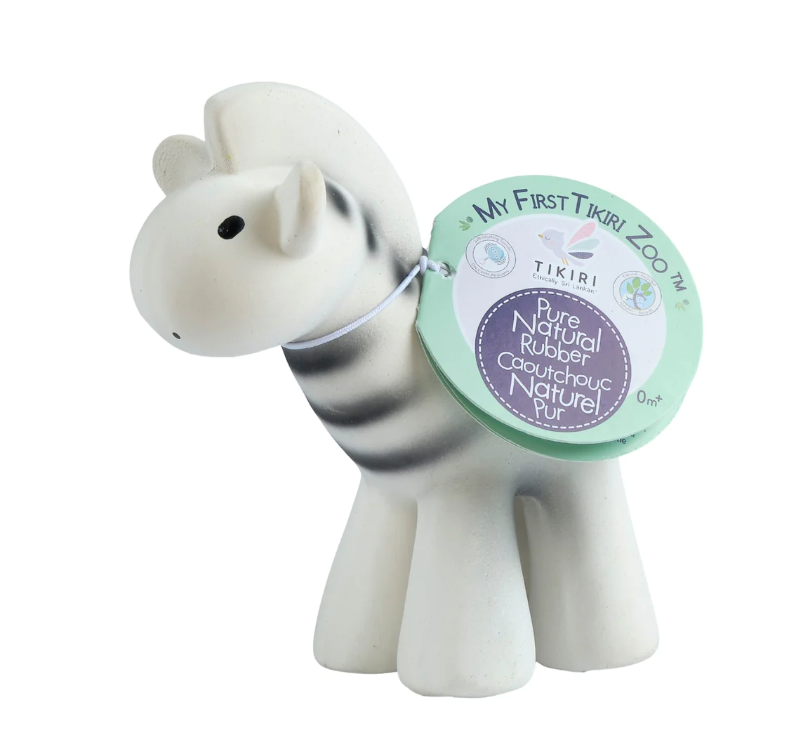 Zebra - Organic Baby Teether Rattle & Bath Toy - Taylorson