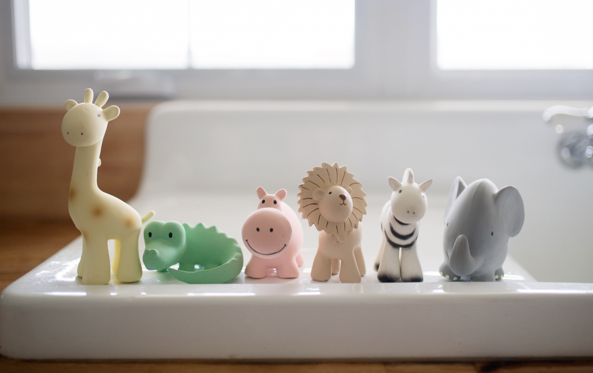 Hippo - Organic Baby Teether Rattle & Bath Toy - Taylorson