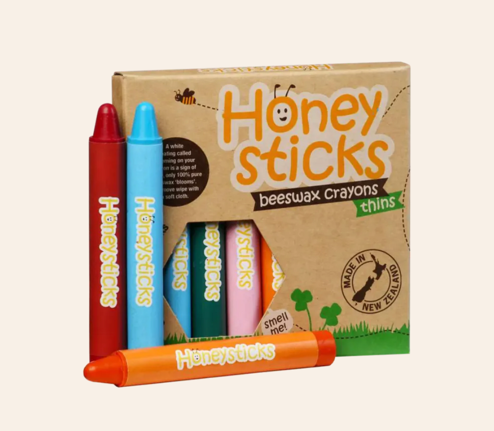 Honeysticks Beeswax Crayons Thins - 8 Pack