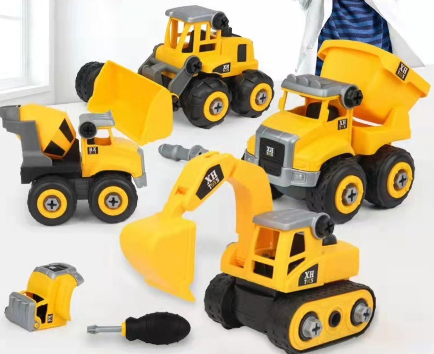 DIY Rebuildables Construction Vehicles Toy Set (4 Pack) *Pre-Order