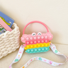 Kids Pop It Handbag Shoulder Bag with Adjustable Shoulder Strap