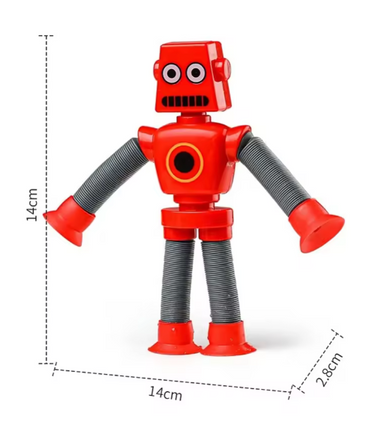 Kids Sensory Fidget Toy – Flexible Bendable Suction Cup Robot, Travel-Friendly (3 years+)