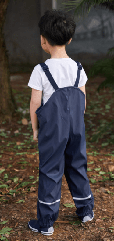 Kids Waterproof Rainwear Overalls - Minimal Navy (1-2 years)