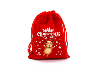 Reusable Christmas Gift Bag Sack Bag | Christmas Gift Storage Drawstring Bag (20x30cm)