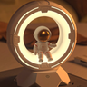 Astronaut in Space Tap Tap Dimmable Nightlight (3 Dim Mode)