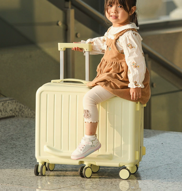 Macaron Colour Kids Ride-On Travel Luggage with Cup Holder & Hanging Hook (20") *Pre-Order