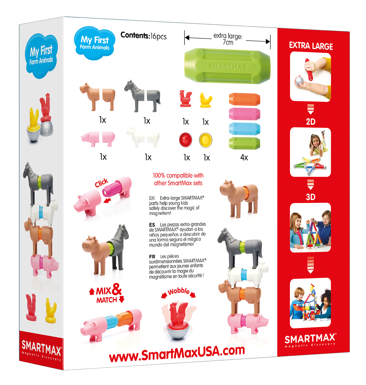 SmartMax My Farm Animals - Magnetic Toy Set - Taylorson
