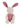 100% Organic Baby Bunny Plush Toy with Muslin Body 30cm